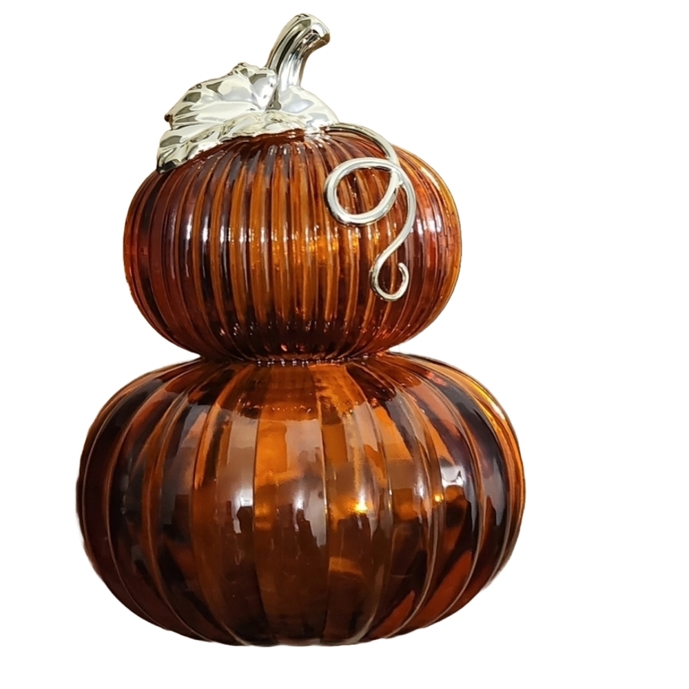 Bath & Body Works Fluted Pumpkin Light Up Wallflower Plug Fall NWT